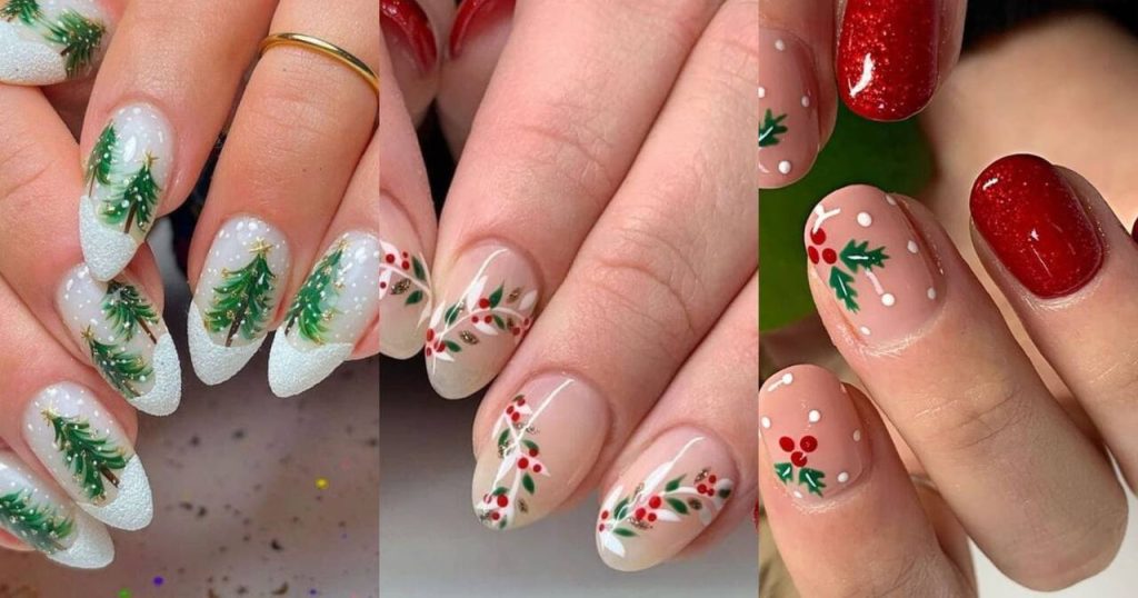 Unhas De Natal Simples Ideas Para Unhas Curtinhas