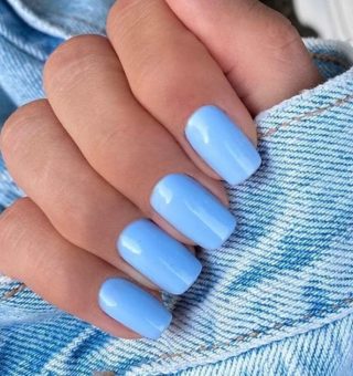 Unhas Azul Bebê 2024