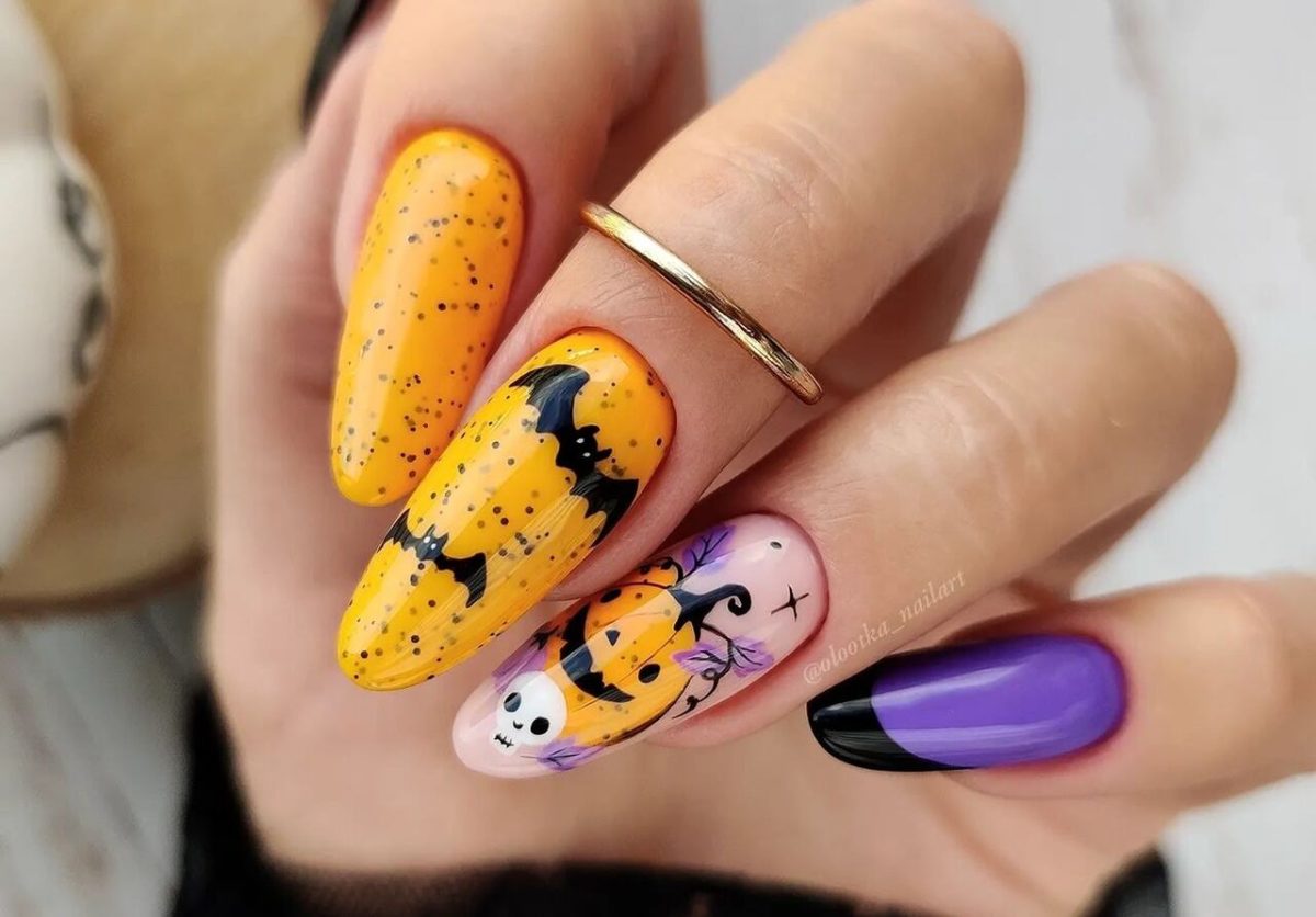 Unhas Decoradas de Halloween 2024 Inspirações Assustadoras